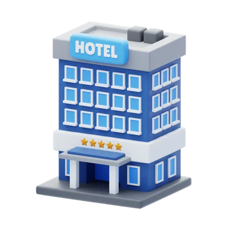 7 Star Hotel  3D Icon