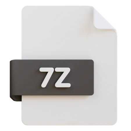 Archivo 7 z  3D Icon