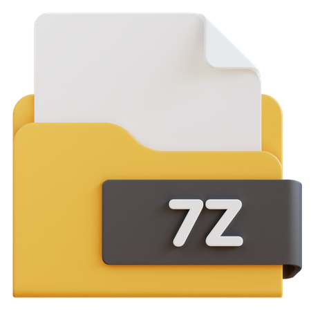 7 Z File  3D Icon