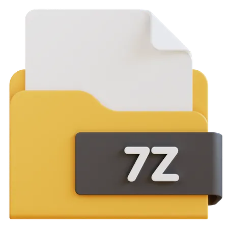 7 Z File  3D Icon