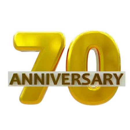 70 aniversario  3D Icon