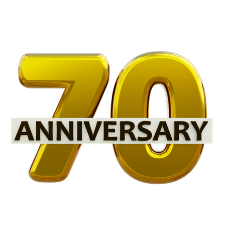 70 aniversario  3D Icon