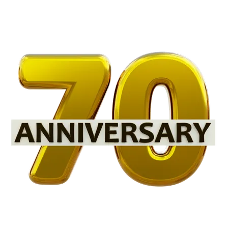 70 aniversario  3D Icon