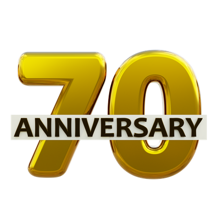 70 anniversaire  3D Icon