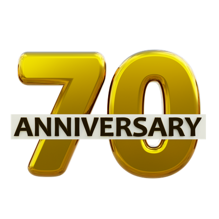 70 Anniversary  3D Icon