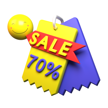 70% Discount  3D Icon