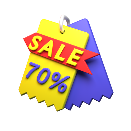 70% Discount  3D Icon