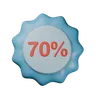 70% Discount Badge