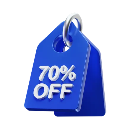 70% off tag  3D Icon