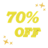 70 percent off emoji 3d