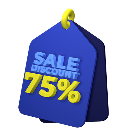 70 Percentage Discount  3D Illustration