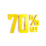 graphics of 70 percentage discount