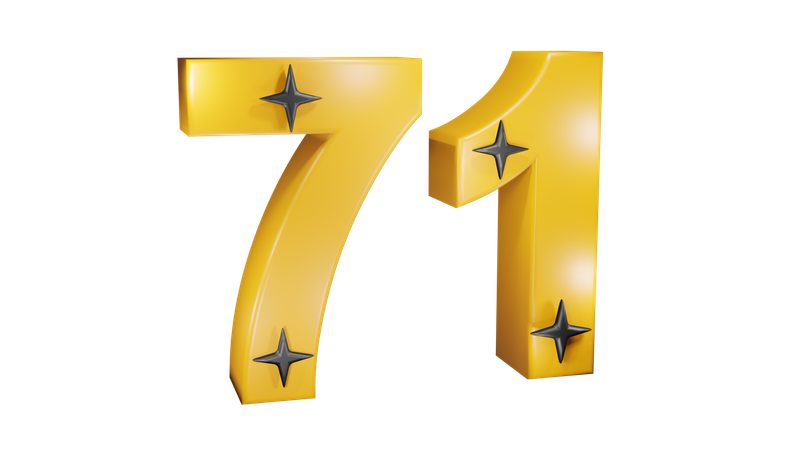 71番  3D Icon