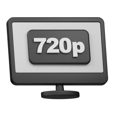 720p Auflösung  3D Icon