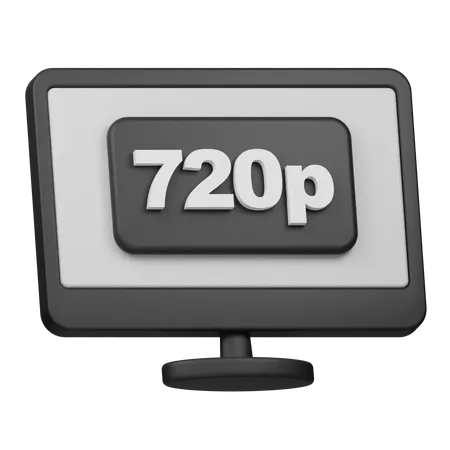 720p Auflösung  3D Icon