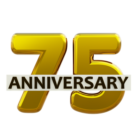 75 aniversario  3D Icon