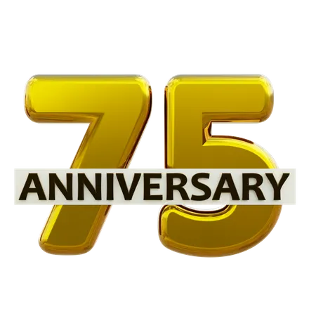 75 aniversario  3D Icon