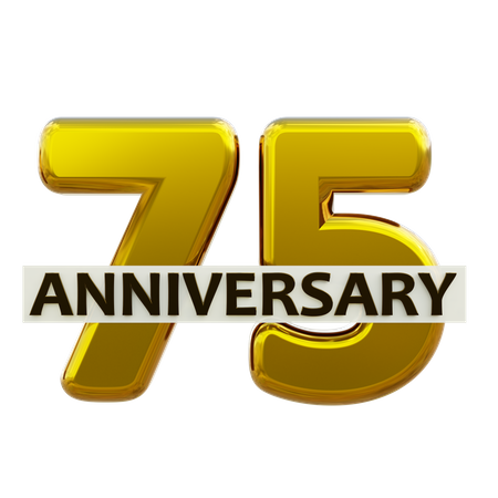 75 anniversaire  3D Icon