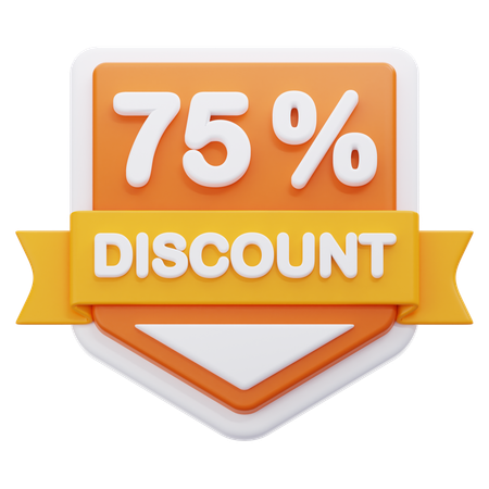 75% de desconto  3D Icon