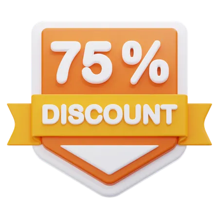 75% de desconto  3D Icon