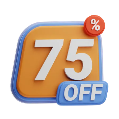 75% DE RÉDUCTION  3D Icon