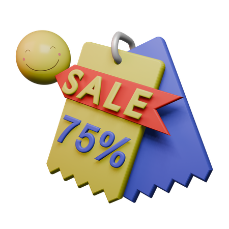 75% Discount  3D Icon