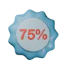 75% Discount Badge