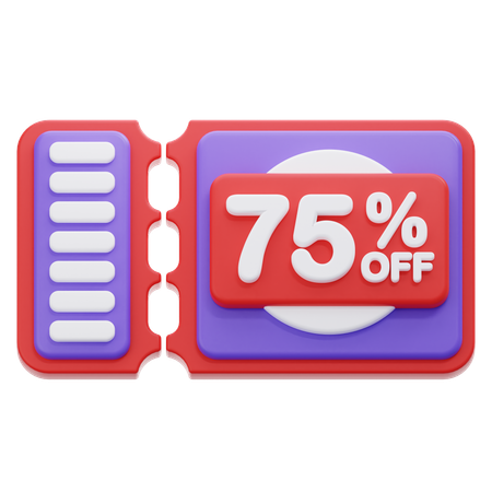 75 % de réduction sur le coupon  3D Icon