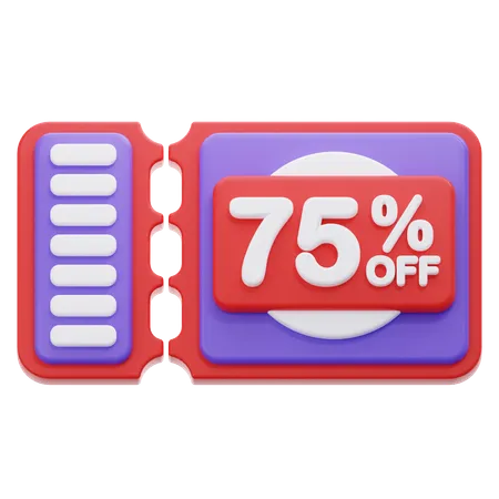 75 % de réduction sur le coupon  3D Icon