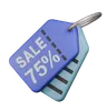 75% Sale Tag