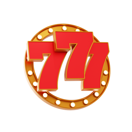 777番  3D Icon