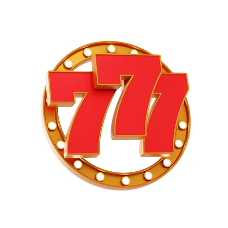 777番  3D Icon