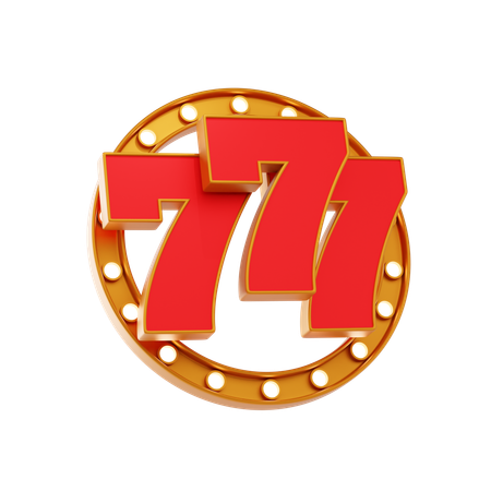 777 Number  3D Icon