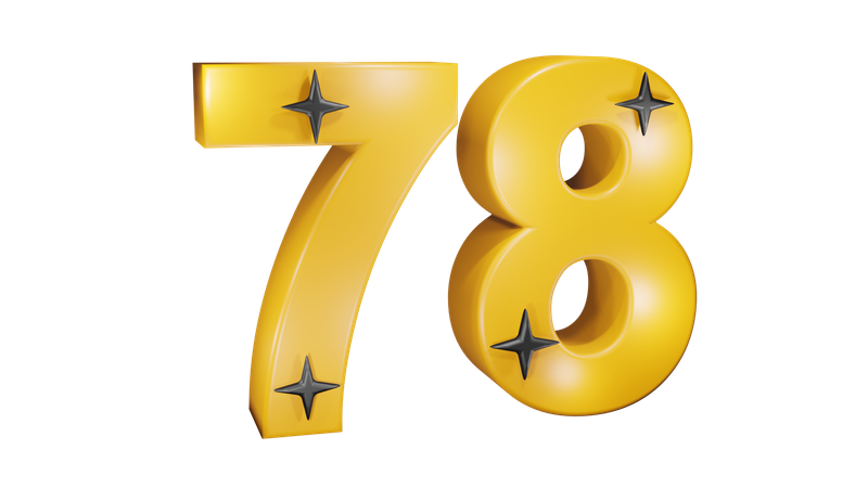 78番  3D Icon