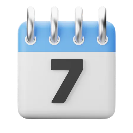 7th-Seventh  3D Icon
