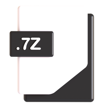 Extensão 7z  3D Icon