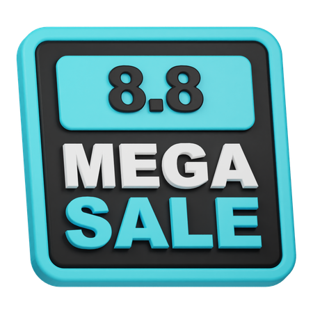 8 8 mega quartos  3D Icon