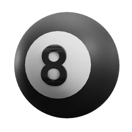 8 Ball  3D Icon