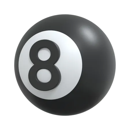 8 Ball 3D Icon