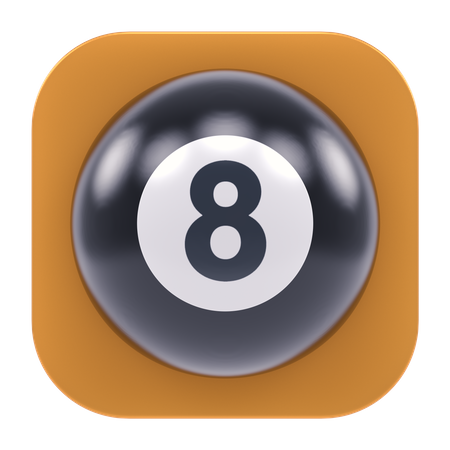 8 Ball App  3D Icon