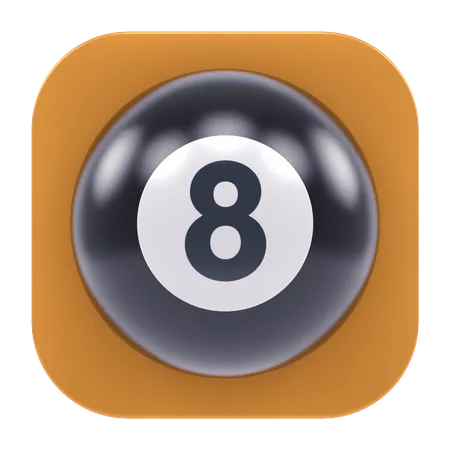 8 Ball App  3D Icon