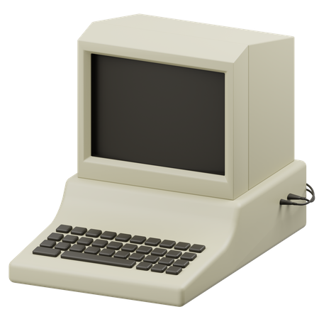8 Bit Computer  3D Icon
