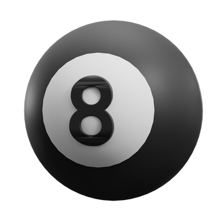 Bola 8  3D Icon