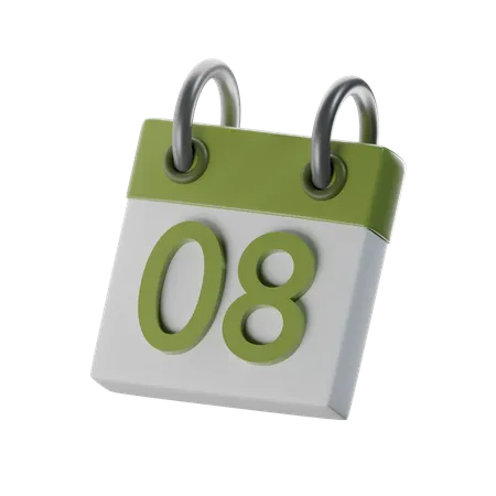 8 data  3D Icon