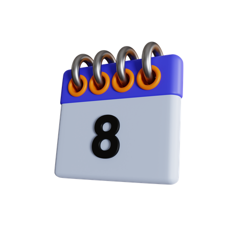 8. Datum  3D Icon