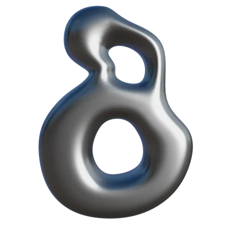 8 forma abstrata  3D Icon