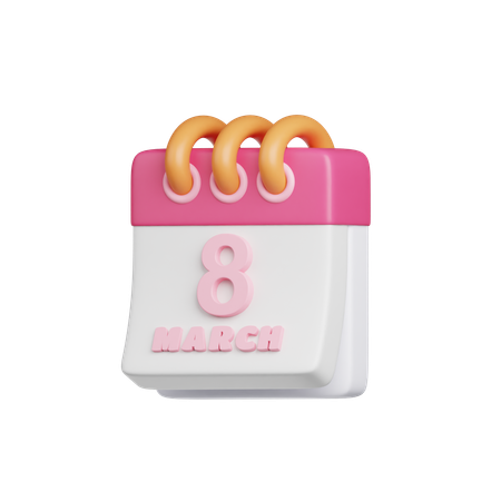8 mars  3D Icon