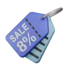 8% Sale Tag