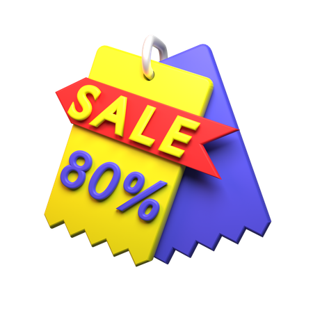 80% Discount  3D Icon