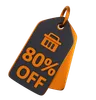 80 Discount Tag